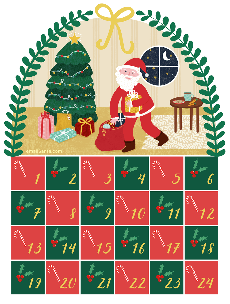 advent calendar graphic