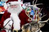 photo of Santa and reindeer